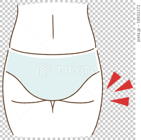 Ass sagging illustration 58932272