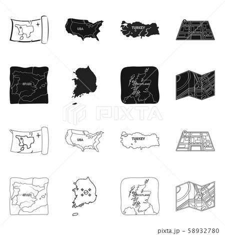 Isolated object of middle and east sign. Collection of middle and country stock vector illustration. Isolated object of middle and east sign. Collection of middle and country stock vector illustration. 58932780