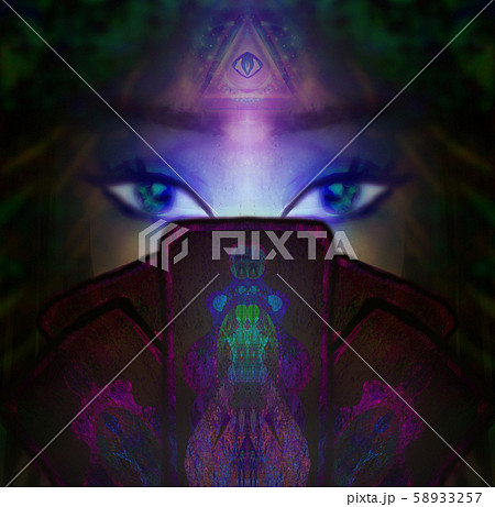 The Fortuneteller woman reads the future with 58933257