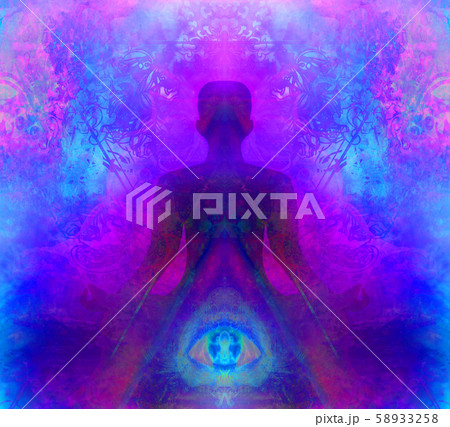 Man with third eye, psychic supernatural senses Man with third eye, psychic supernatural senses 58933258