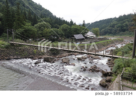 苗名滝（砂防ダム前の吊り橋） 58933734