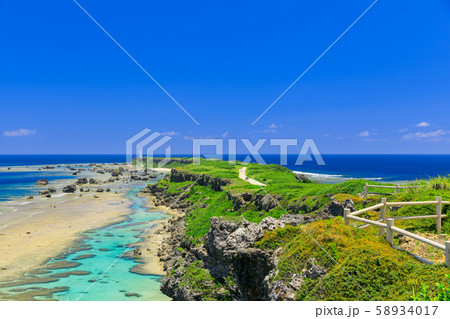 宮古島_東平安名崎の絶景 宮古島_東平安名崎の絶景 58934017