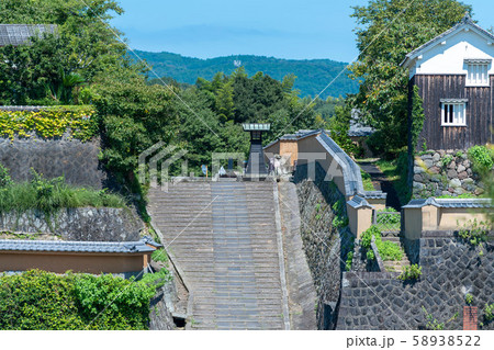 坂　酢屋の坂　青空 58938522