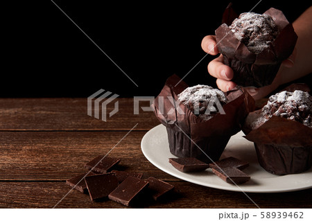 Still life with white porcelain plate and Still life with white porcelain plate and 58939462