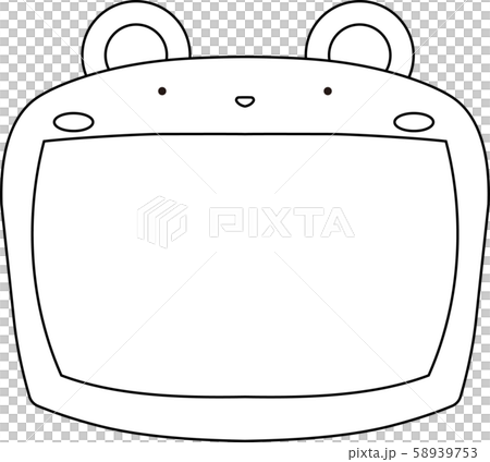 熊 ホワイトボード フレーム 枠 かわいい イラスト 掲示板のイラスト素材 熊 ホワイトボード フレーム 枠 かわいい イラスト 掲示板のイラスト素材