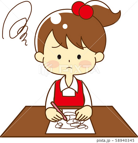 Child going to the desk Child going to the desk 58940345