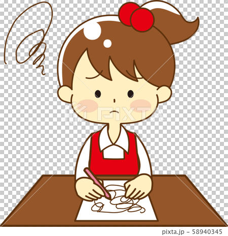 Child going to the desk Child going to the desk 58940345