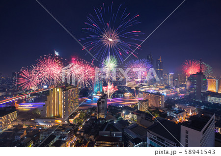 Loy Kratong Festival in Bangkok city 58941543