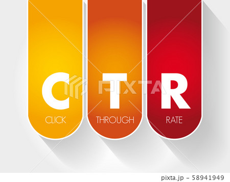CTR - Click Through Rate acronym 58941949