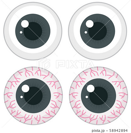 Set of different eyeballs 58942894