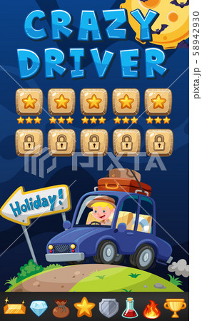 A Night Driving Game Template 58942930