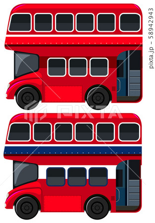 Double-decker Bus  on White Background 58942943
