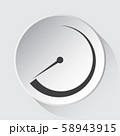 dial symbol - simple gray icon on white button 58943915