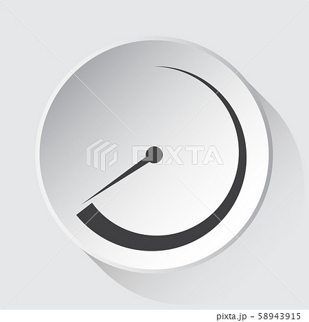 dial symbol - simple gray icon on white button dial symbol - simple gray icon on white button 58943915