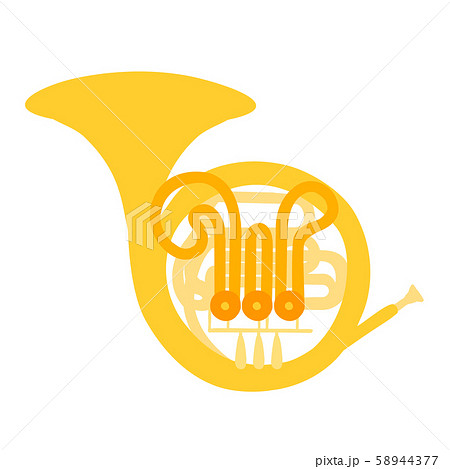 Horn Vector Illustration Orchestra Brass Band Stock Illustration