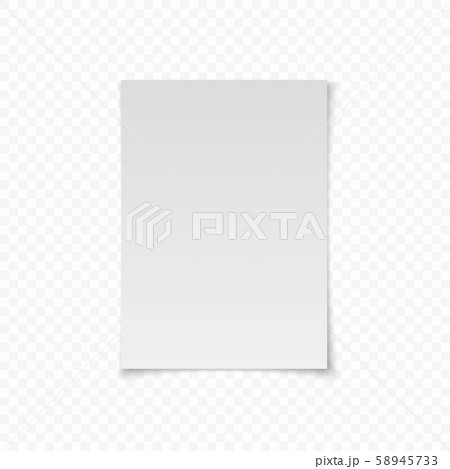 white paper with shadow 58945733