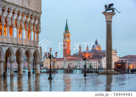 Piazza San Marco at dusk, Venice 58949481