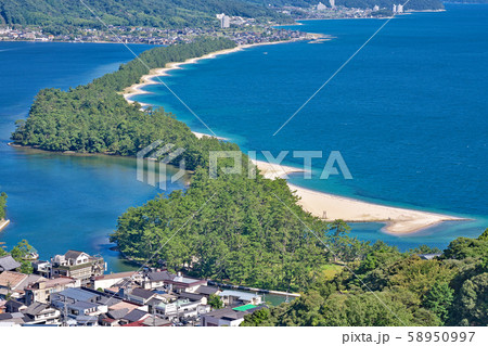 【天橋立 (天橋立ビューランドより)】 京都府宮津市字文珠 【天橋立 (天橋立ビューランドより)】 京都府宮津市字文珠 58950997