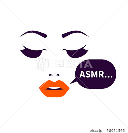ASMR icon, beautiful lips and whisper 58951566