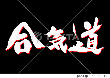 筆文字　合気道 58953010