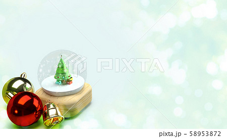 The Christmas glass ball 3d rendering for celebration Christmas concept. The Christmas glass ball 3d rendering for celebration Christmas concept. 58953872