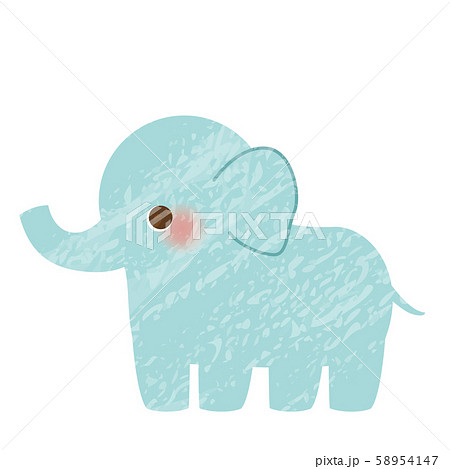 象のイラストのイラスト素材