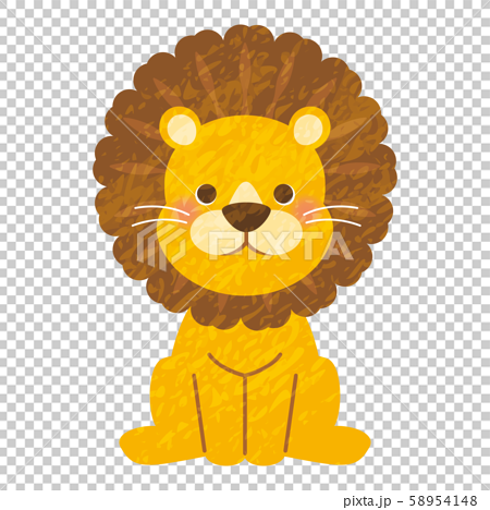 ライオンのイラストのイラスト素材