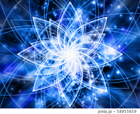 スピリチュアル蓮型魔法陣のイラスト素材 [58955659] - PIXTA