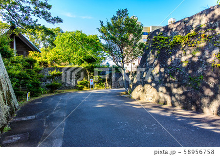 福江城(石田城)跡　【長崎県五島市】 58956758