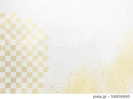 市松　金箔　きらめき　（背景素材） 58956900