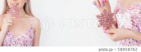 christmas celebration joy fun surprise woman 58958762