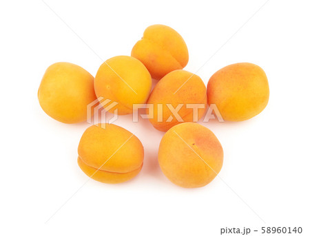 Apricots on white 58960140