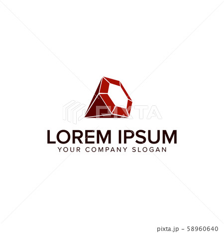Jewelry diamond logo design concept template Jewelry diamond logo design concept template 58960640