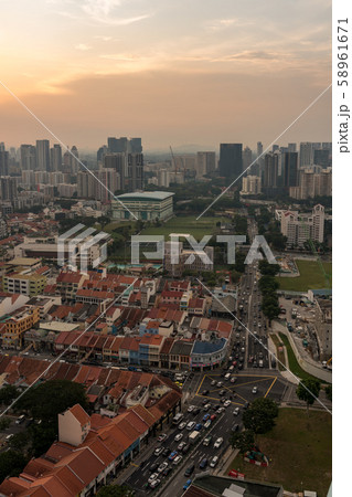 シンガポールの都市風景・夕景 シンガポールの都市風景・夕景 58961671