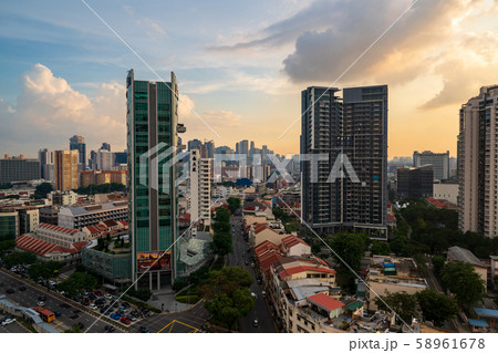シンガポールの都市風景・夕景 シンガポールの都市風景・夕景 58961678