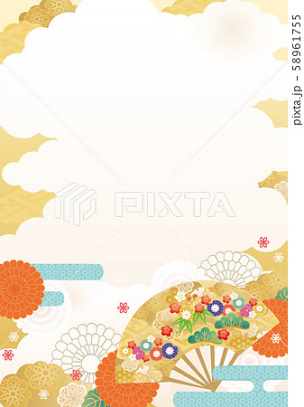 和柄背景素材タお-1 58961755