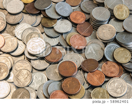 Coin stack (Baht) Coin stack (Baht) 58962401