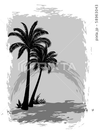 Landscape with Palms Landscape with Palms 58963043