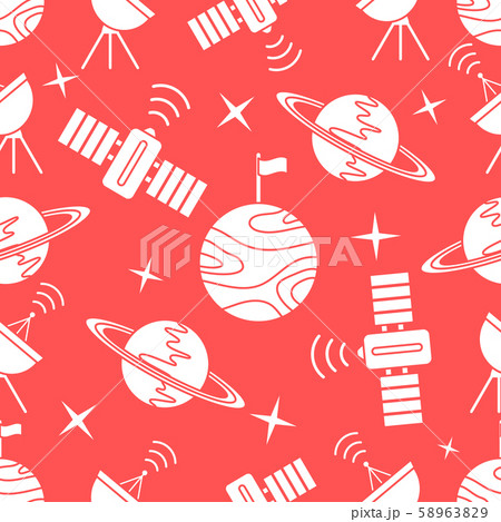 Space vector seamless pattern Astronomy Science 58963829