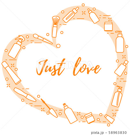 Cosmetics, care products Glamour fashion style. 58963830