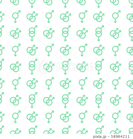 Seamless pattern man gender sign Gay homosexuality Seamless pattern man gender sign Gay homosexuality 58964211