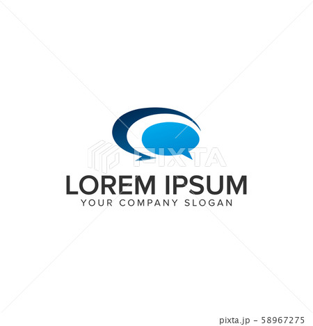 Chat Logo design concept template 58967275