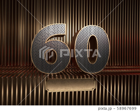number 60 with small holes number 60 with small holes 58967699