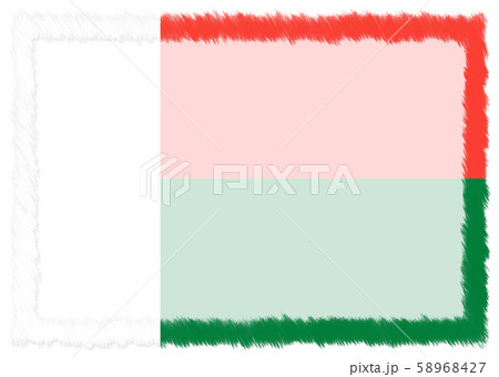 Border made with Madagascar national flag. 58968427