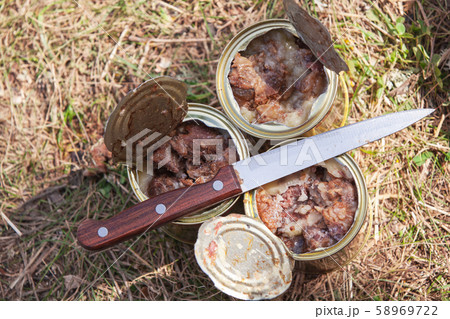 Basic hike food. Beef stew 58969722
