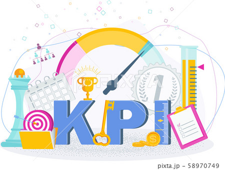 Key Performance Indicators typography. Key Performance Indicators typography. 58970749