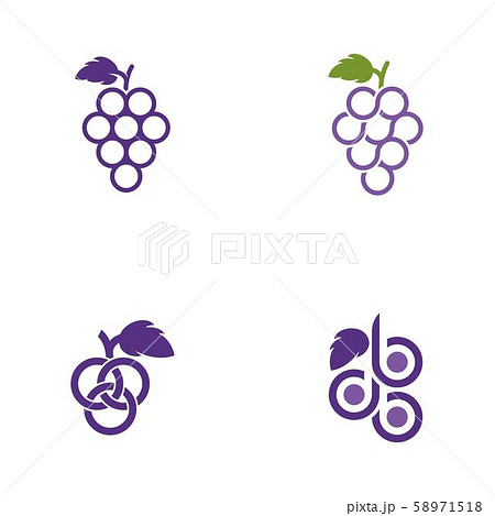 Grapes vector icon illustration design 58971518