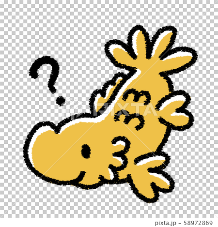 手描き風のしゃちほこのイラスト(?マーク) 58972869