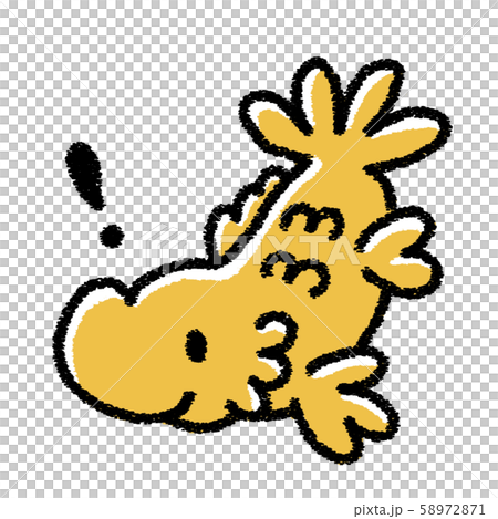 手描き風のしゃちほこのイラスト(!マーク) 58972871