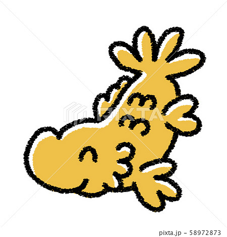 手描き風のしゃちほこのイラスト(ご機嫌) 58972873